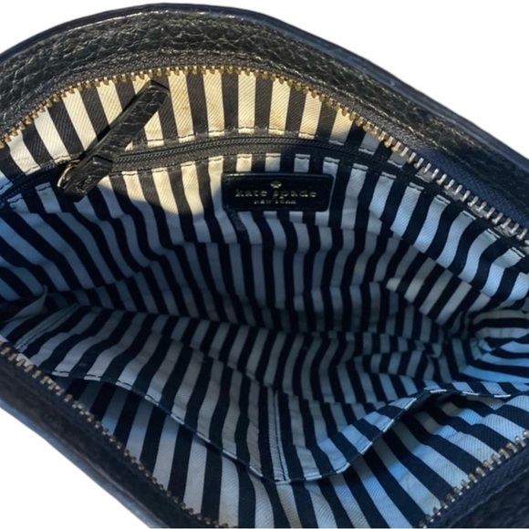 KATE SPADE Southport Avenue Cora Pebbled Leather Crossbody in Classic Black - Picture 7 of 7